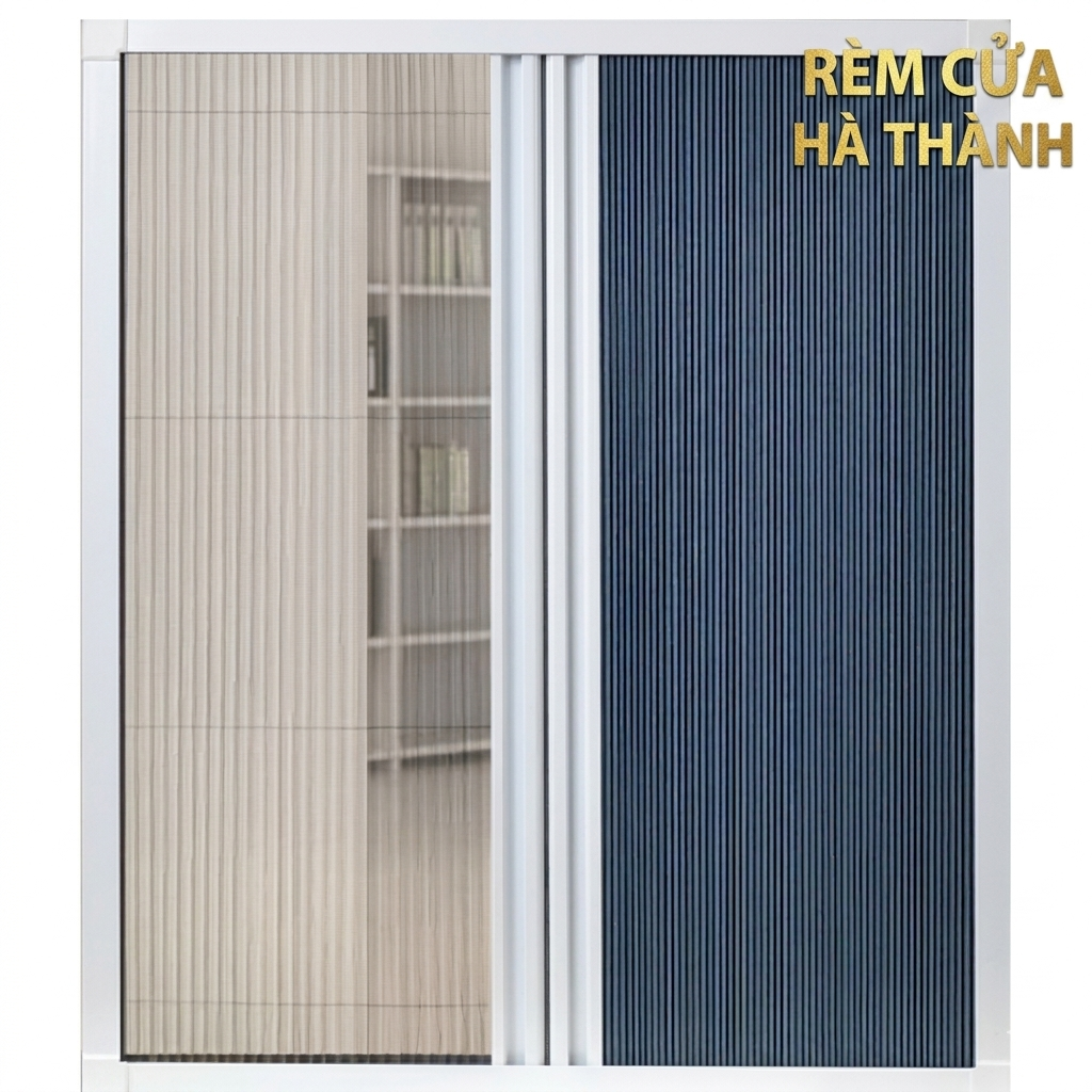 Rèm tổ ong kết hợp rèm ngăn côn trùng